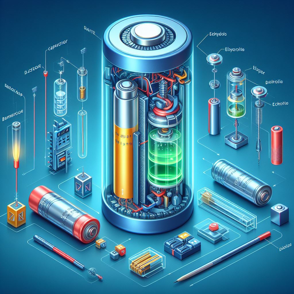 How much charge can capacitor hold vs lithium ion battery?