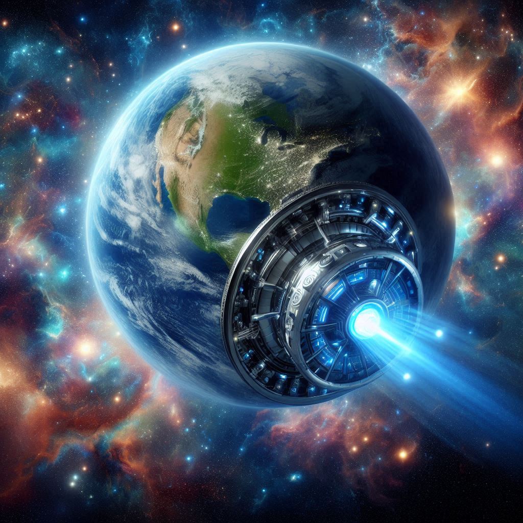 Earth: The Ultimate Spaceship to Distant Galaxies?